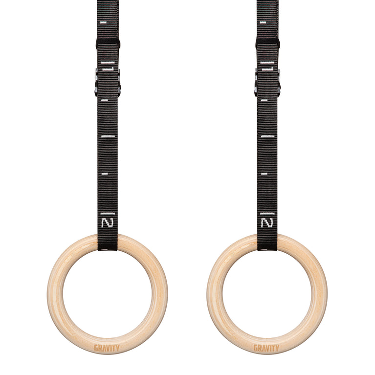 Gravity Fitness Wooden Gymnastic Rings