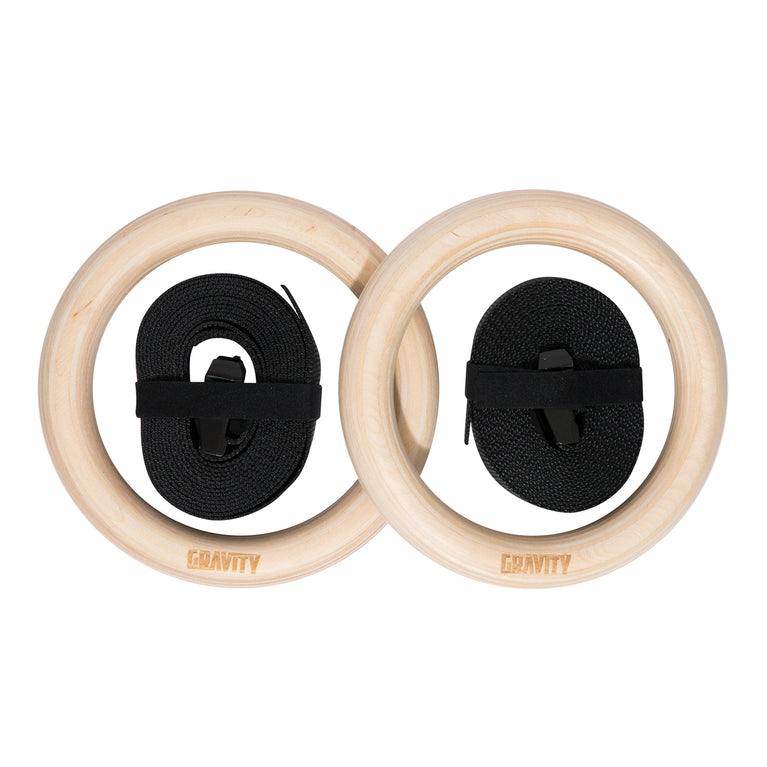 Gravity Fitness Wooden Gymnastic Rings