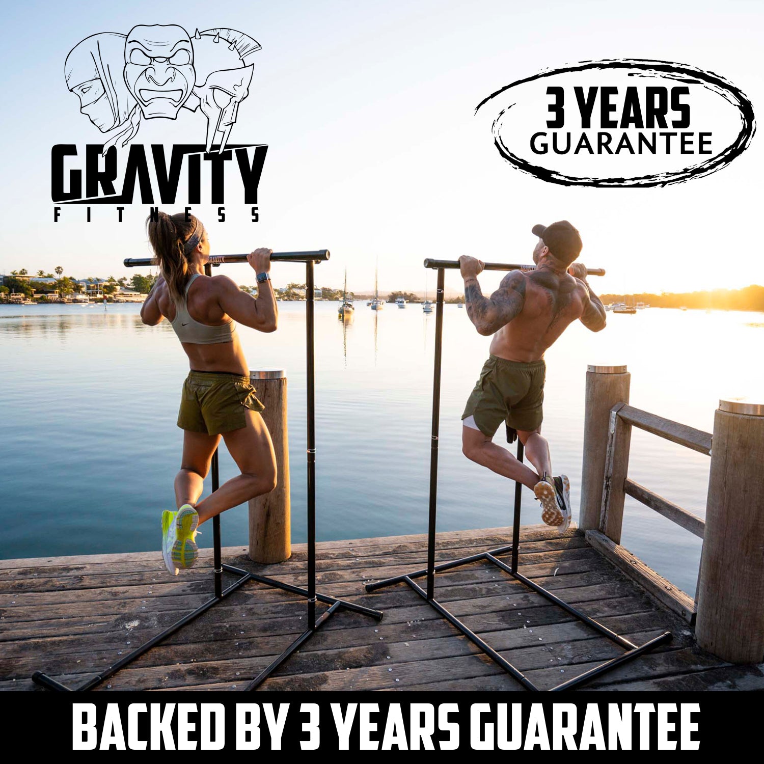 Support et sac de traction portables Gravity Fitness, kit d'extension en option 