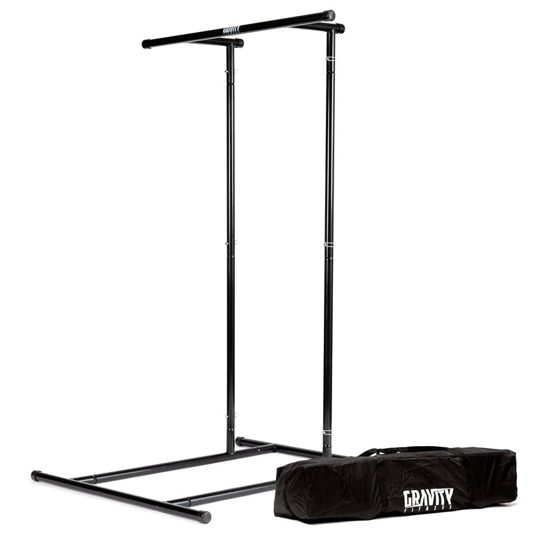 Gravity Fitness Portable Pull up Rack & Bag, Optional Extension Kit