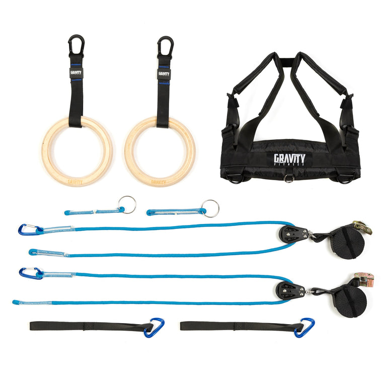 Gravity Fitness Assisted Calisthenics & Gymnastic Rings System